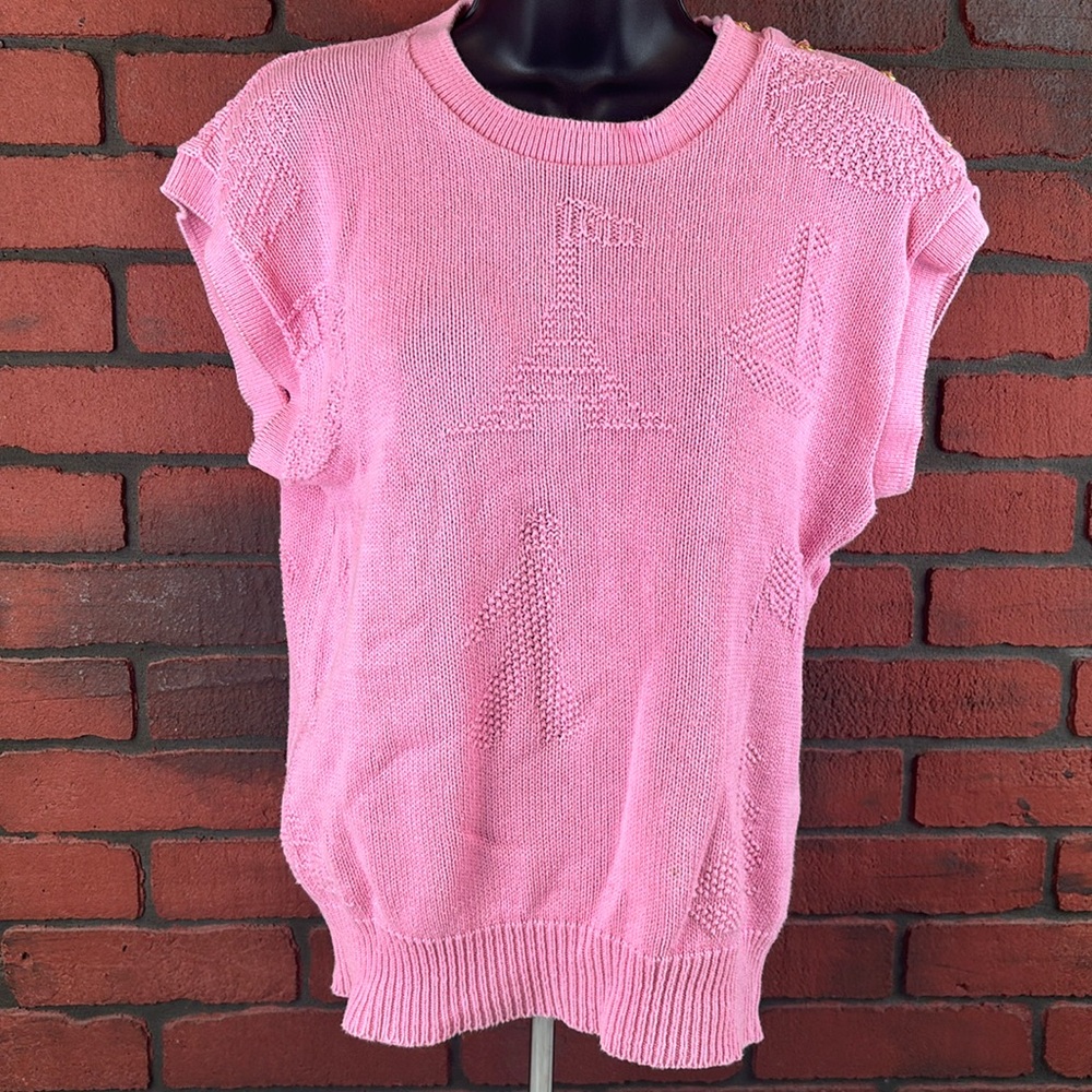Jantzen Sweater Womans Medium Pink